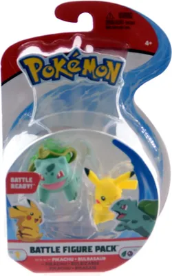 Produktbild von Pokémon Battle Figuren Wave 9 (5 bis 8 cm) Pikachu + Bisasam