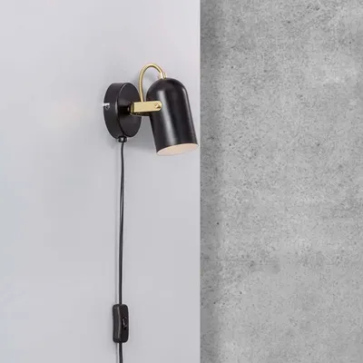 Produktbild von Nordlux Wandspot Lotus Schwarz, Messing 50101003