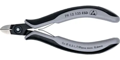 Image de Knipex Pince coupante diagonale de précision pour électronique -7912125ESD