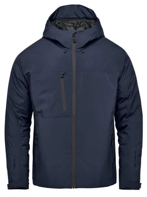 Imagen del producto de Stormtech - Chaqueta "Nostromo", impermeable para hombre, modelo LT632 (Talla S) (Azul marino/Gris)