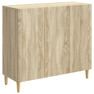 Produktbild von vidaXL Sideboard Sonoma-Eiche 89 x 34,5 x 80 cm Holzwerkstoff