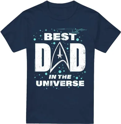 Obrázek produktu pro Star Trek - Pánské tričko "Nejlepší táta ve vesmíru" - Den otců TV5962 (XL) (námořnická modrá)