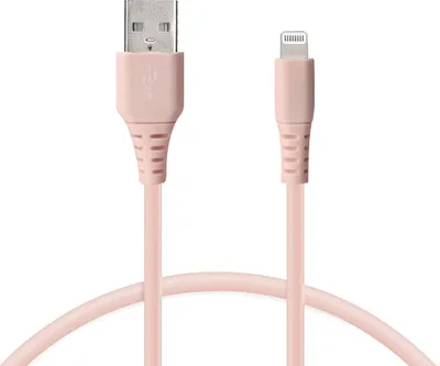 Produktbild von Ksix BXCABAL03S, 1 m, Lightning, USB A, Männlich, Männlich, Pink