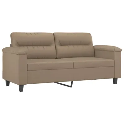 Produktbild von vidaXL 2-Sitzer-Sofa Cappuccino-Braun 140 cm Kunstleder