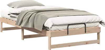 Obrázok produktu pre vidaXL Rám postele hnedý 100 x 210 cm z masívneho borovicového dreva