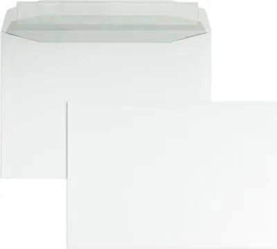Produktbild von Briefumschläge B4 120g/qm haftklebend VE=250 Stück weiß