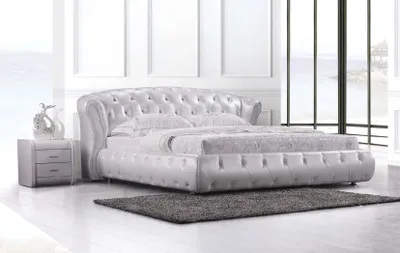 Produktbild von Chesterfield designer Bett Betten Polster Bett Doppel  Klassisches Design Neu