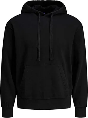 Produktbild von JACK&JONES ORIGINALS JORELLIOT SWEAT HOOD Black/OVERSIZEDCROPPED L