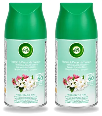 Image de 2 recharges Air Wick Freshmatic - Parfum "Rosée printanière" - 250 ml - Pack économique - 2 pièces