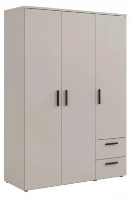 Produktbild von Kondela Dreitüriger Kleiderschrank mit Schubladen Adeli - Kaschmir