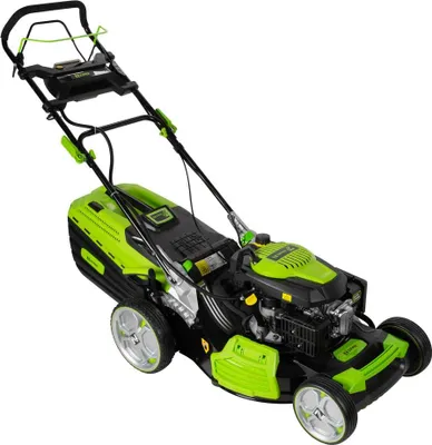 Image de Tondeuse à gazon avec e-start système 4en1 - 173 cc - Batterie 1500 mAh - largeur de coupe 520 mm
