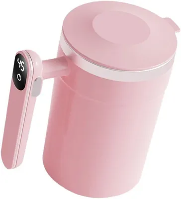 Produktbild von 400-ml-LED-Rührbecher mit Temperaturanzeige, automatischem Timer, USB-Anschluss und Digitalanzeige. Magnetbecher.