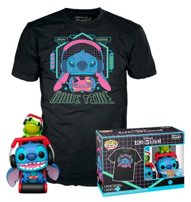 Obrázok produktu pre Funko Pop! Disney Stitch Gamer z Żabką Figurki Winylowe - Kolekcja Pop!