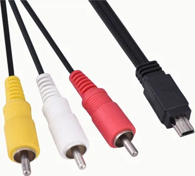 Image de Câble pour caméra, câble RCA, câble AV, câble vidéo, câble audio, câble mini USB, câble 3 RCA, câble pour caméra