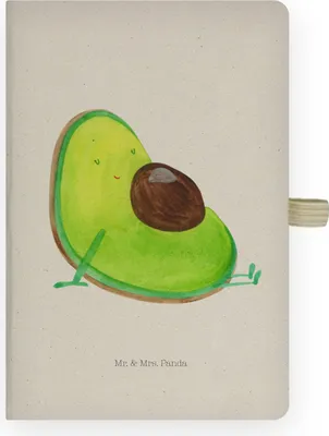 Produktbild von Mr. & Mrs. Panda Tagebuch Avocado Schwangerschaft - Transparent - Geschenk, Geburt, notizbuch, Babyshower, Baby, Adressbuch, Skizzenbuch, Journal, Schwanger, Liebe