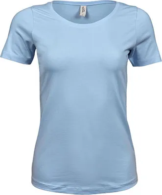 Produktbild von Tee Jays 450 | Ladies Stretch Damen T-Shirt - Farbe: Light Blue - Größe: 3XL