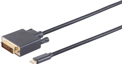Produktbild von DVI-D Stecker 24+1 auf USB Typ C Stecker, 1m