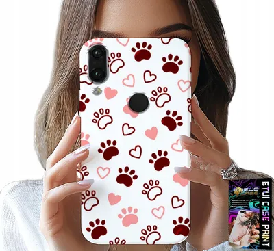 Produktbild von Hülle Für Huawei Y7 2019 - Hundepfoten Auf Weissem Hintergrund, Hund, Katze, Bär