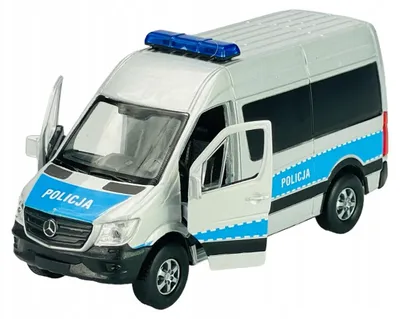 Produktbild von Welly Mercedes-Benz Sprinter Polizeiauto Metallmodell 1:34