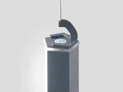 Produktbild von Pencil Vertikalaufhängung Zafferano - Corten Pendelleuchten-Zubehör