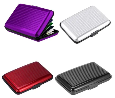 Image de Lot de 4 étuis de cartes de crédit avec protection RFID