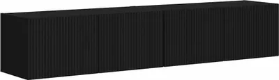 Produktbild von TV-Wandschrank 2 pcs Schwarz 78,5 x 31 x 29,5 cm Holzwerkstoff