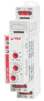 Immagine prodotto di Relè temporizzatore con funzionamento dopo un'interruzione di corrente Relpol 2 CO 8A 250 V CA