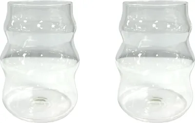 Produktbild von Mulex 2-teiligen Longdrinkglas Gläser mit Riffelung