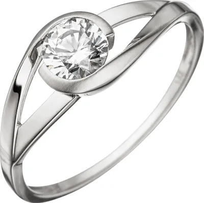 Produktbild von Ring Damenring aus 333 Gold Weißgold teilmattiert mit Zirkonia weiß Fingerring Innenumfang 60mm  Ø19.1mm
