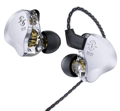 Zdjęcie produktu dla Słuchawki douszne CCZ Dynamic Driver z redukcją szumów, dźwięk stereo, słuchawki przewodowe, profesjonalne słuchawki monitorujące dla wokalistów scenicznych i perkusistów