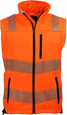 Produktbild von Warnweste, Gr. L orange/schwarz Gr. L