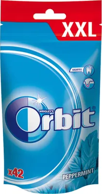 Obrázek produktu pro Žvýkačky bez cukru Orbit Peppermint 58 G (42 balení)