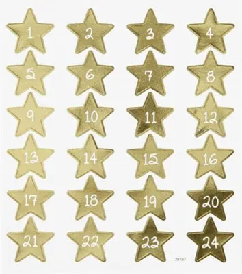 Produktbild von Creativ Company 291871, Gold, Sternenmuster, Junge/Mädchen, 150 mm, 165 mm, Sichtverpackung