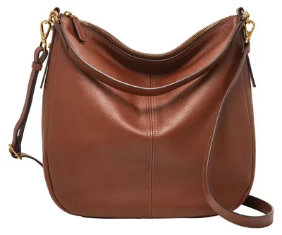 Produktbild von FOSSIL Leder Schultertasche Umhängetasche Jolie Hobo Brown braun