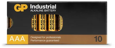 Produktbild von GP Industrial Alkaline AAA Batterien 1,5V, auch bekannt als Micro/LR03, 10 Stück