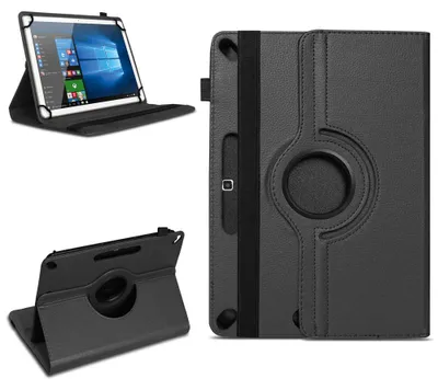 Produktbild von Tablet Tasche für Lenovo Smart Tab M10 Hülle Schutzhülle Case Cover 360 DrehbarFarben:Schwarz