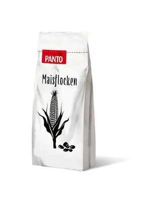 Produktbild von PANTO Maisflocken 25 kg - für Pferde und Nager, Rohkomponente für Futtermischung