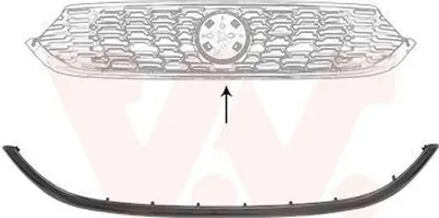 Produktbild von VAN WEZEL Kühlergrill-Zierleiste 1717517 für FIAT TIPO Kombi (356)