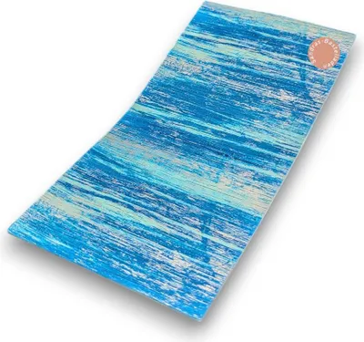 Produktbild von Sandras-Bastelladen - Multicolor Schraffur - Kerzen Verzierwachsplatte - 200 x 100 x 0,5mm Blau mit Silber