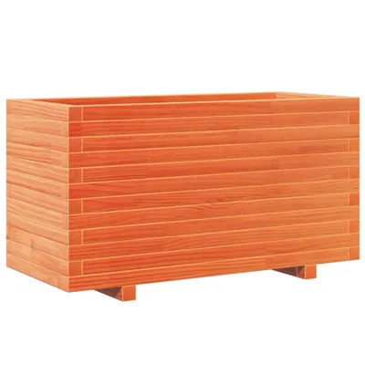 Produktbild von Pflanzkübel Wachsbraun 90x40x49,5 cm Massivholz Kiefer