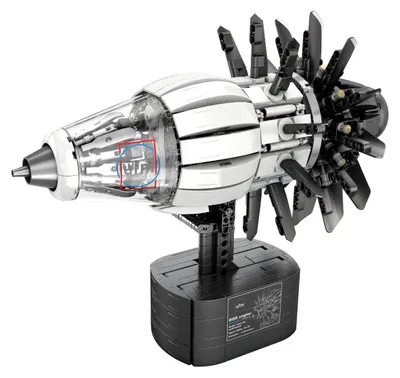 Image de Reobrix 33018 Moteur d'avion, 1351 pièces, kit de construction à emboîter