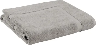 Produktbild von Schiesser Badvorleger Miro | 100 % Baumwolle aus nachhaltiger Produktion | weich, saugstark, formstabil | 50×80 cm | Silber