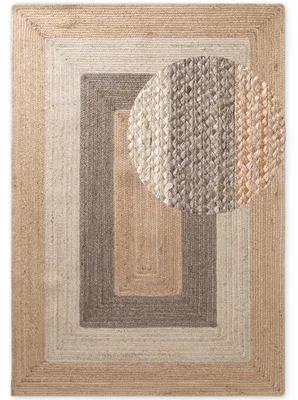 Produktbild von Hanse Home Juno Jute Teppich Juno Fusion Natur Gold Multifarben