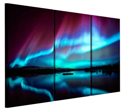Produktbild von LUMASOUL Leinwand Bilder, Leinwandbild Natur Motiv, Wandbilder Holzrahmen und Webstuhl Wohnzimmer und Schlafzimmer, Bilder 90x60 cm Modern Landschaft 03