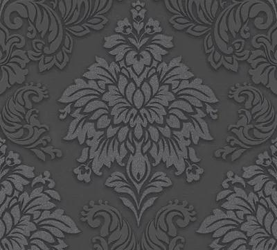 Obrázek produktu pro Obývací stěny barokní tapeta Metropolitan Stories tapeta s ornamenty Lizzy London netkaná tapeta s třpytivým efektem černá stříbrná šedá 10,05 m x 0,53 m