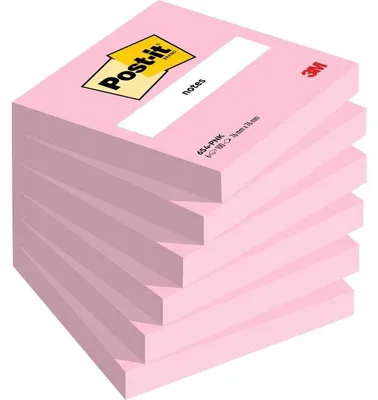 Immagine prodotto di Post-it® Notes, Rosa, 76 mm x 76 mm, 100 foglietti/pad, 100% PEFC, SGSCH-PEFC-COC-110078 | 1 pezzo