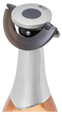Produktbild von AdHoc FV53 Sektflaschenverschluss oder Champagnerverschluss Gusto, Kunststoff | Silikon, Farbe: Schwarz & Silber