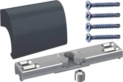 Produktbild von NAJDER Balkontürgriff Anthrazit Aluminium mit Balkontürschnapper Festpfosten Balkongriff Balkontürschnapper Balkon Terrassentürgriff  (Anthrazit ral. 7016)