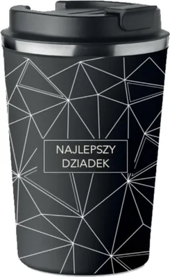 Produktbild von Premium Schwarzer Thermobecher DER BESTE GROSSVATER Geschenk für Opa KT_162