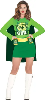 Produktbild von Superhelden Abenteuerfigur Trankmädchen Fantasy Party Spaß Kostüm Themenspezifisches Outfit Abenteuer Nacht, Größe: 38 - 40 (M) Farbe: Grün